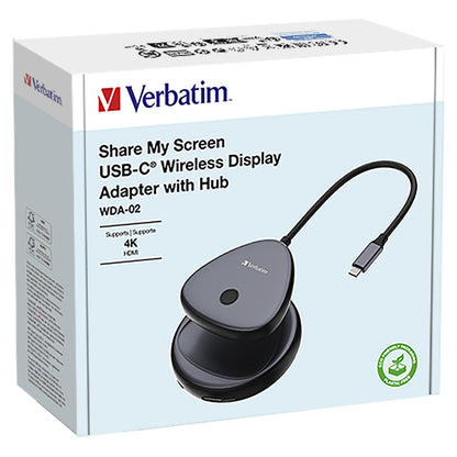 USB-C HUB Wireless-Display-Adapter HDMI 4K WDA-02 Verbatim