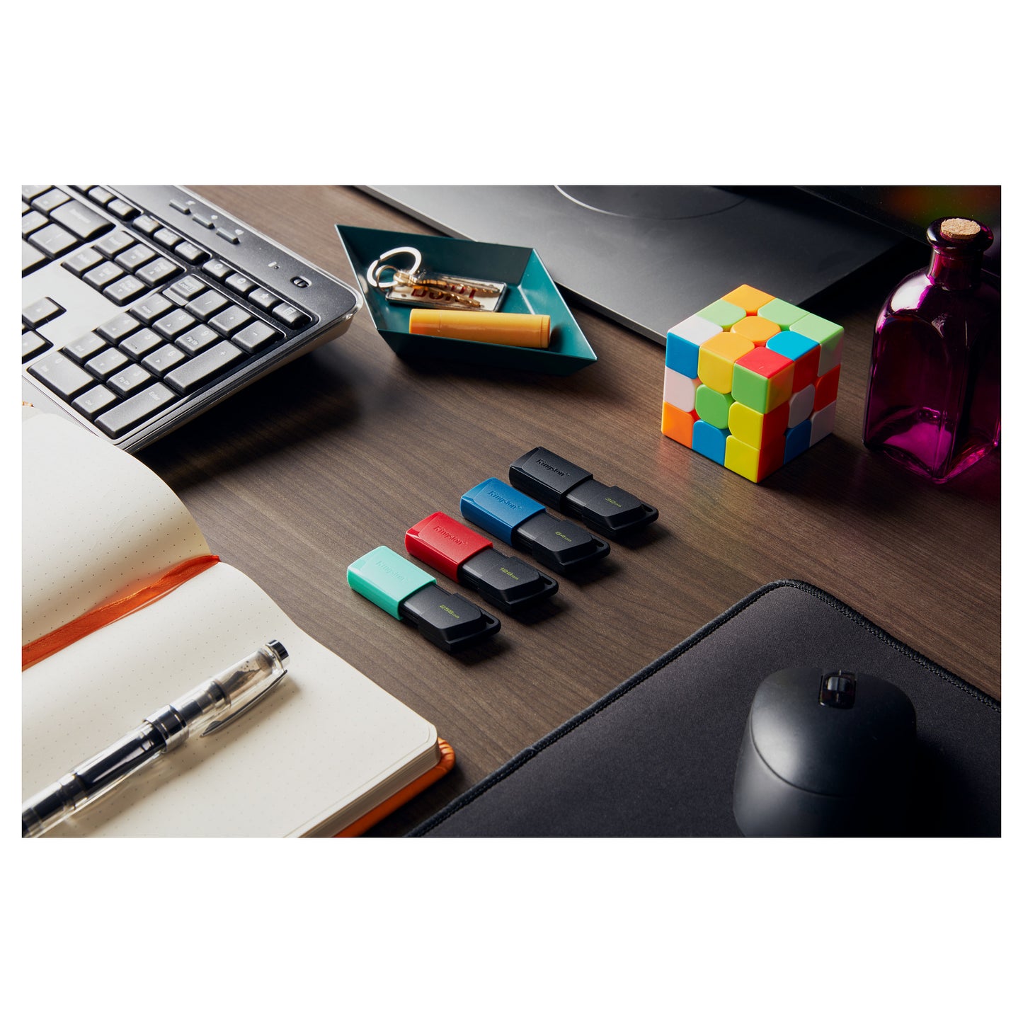 STICK 64GB USB 3.2 Kingston DataTraveler Exodia M 2er Pack Black/Blue
