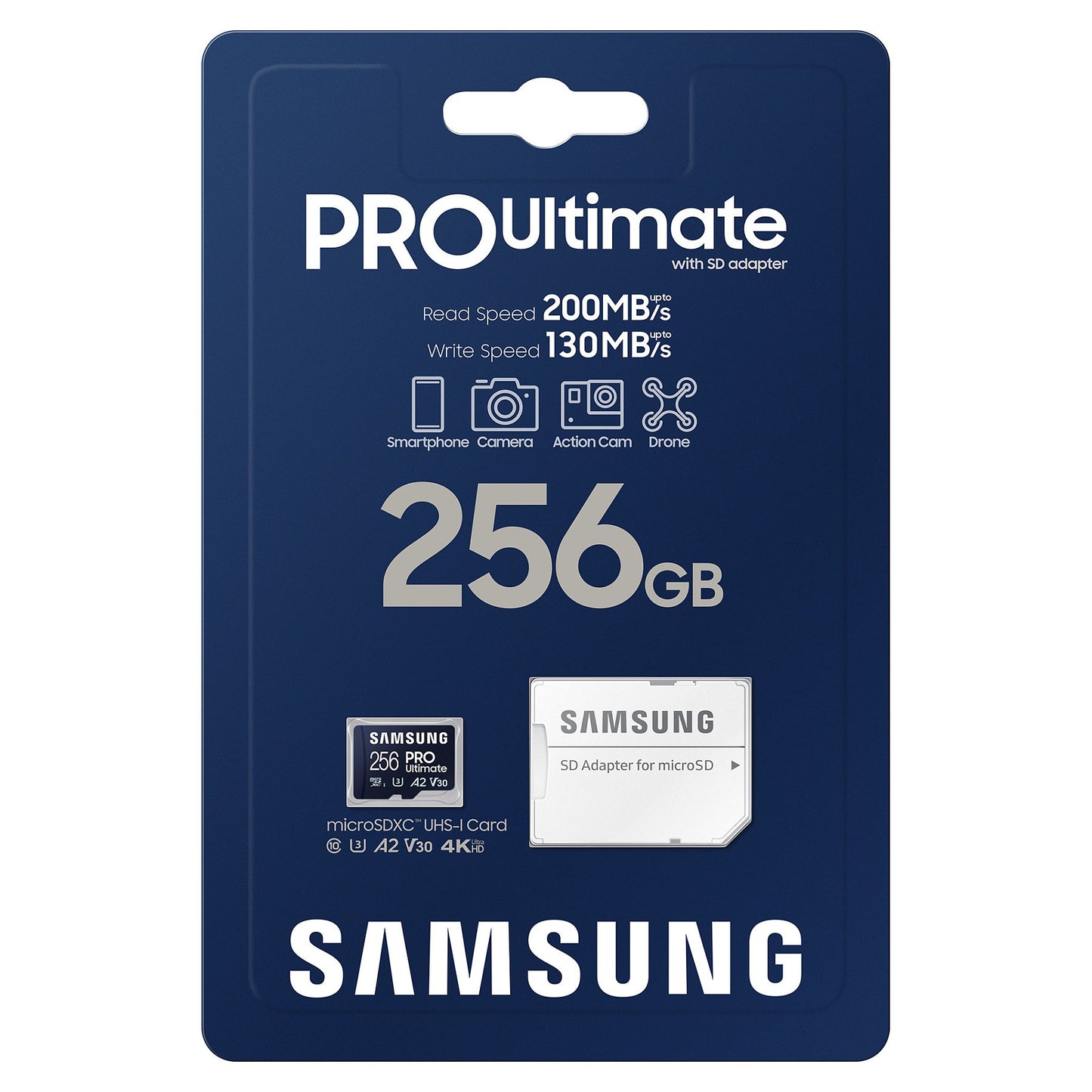 CARD 256GB Samsung PRO Ultimate microSDXC 200MB/s +Adapter