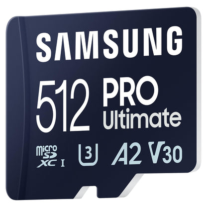 CARD 512GB Samsung PRO Ultimate microsdxc UHS-I inkl. Adapter