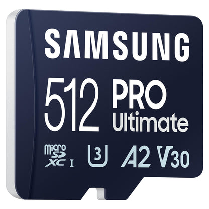 CARD 512GB Samsung PRO Ultimate microsdxc UHS-I inkl. Adapter