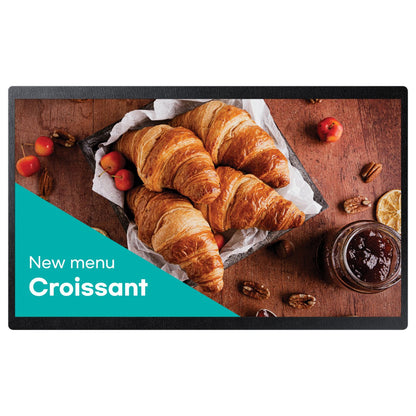 60,5cm/23,8" (1920x1080) Samsung QB24C 16:9 FHD 14ms 16/7 DigitalSignage USB HDMI Ethernet 25%Haze Tizen Black