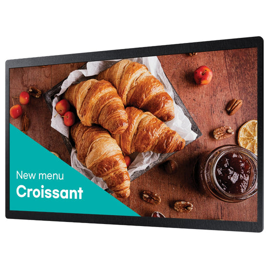 60,5cm/23,8" (1920x1080) Samsung QB24C 16:9 FHD 14ms 16/7 DigitalSignage USB HDMI Ethernet 25%Haze Tizen Black