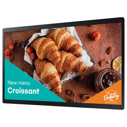 60,5cm/23,8" (1920x1080) Samsung QB24C 16:9 FHD 14ms 16/7 DigitalSignage USB HDMI Ethernet 25%Haze Tizen Black