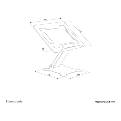 Neomounts faltbarer Laptop-Ständer DS20-740BL1 11"-15" 5KG Black