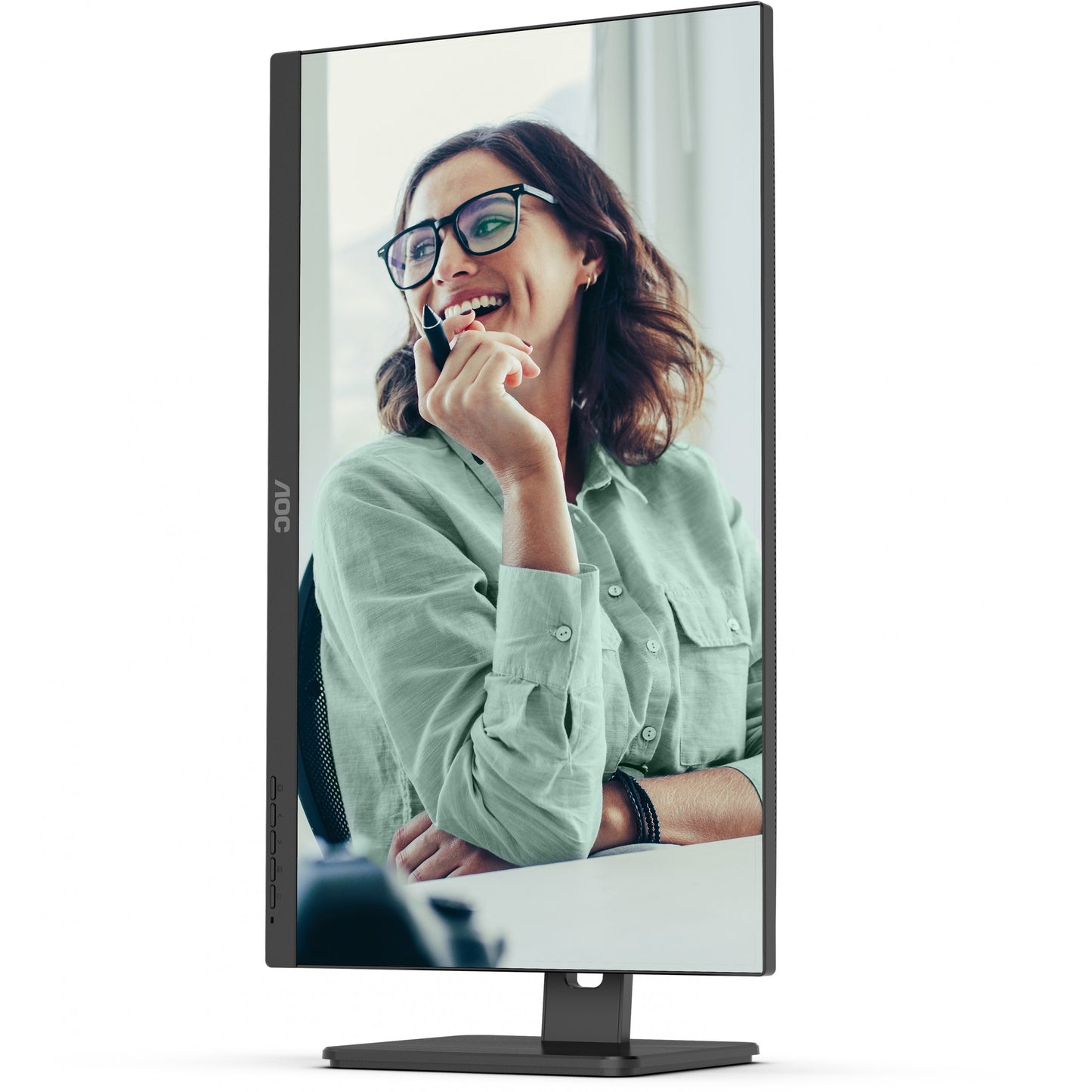 61cm/24" (1920x1080) AOC Pro-line 24P3CV 16:9 FHD IPS 4ms 75Hz HDMI DP USB-C Speaker Pivot Black