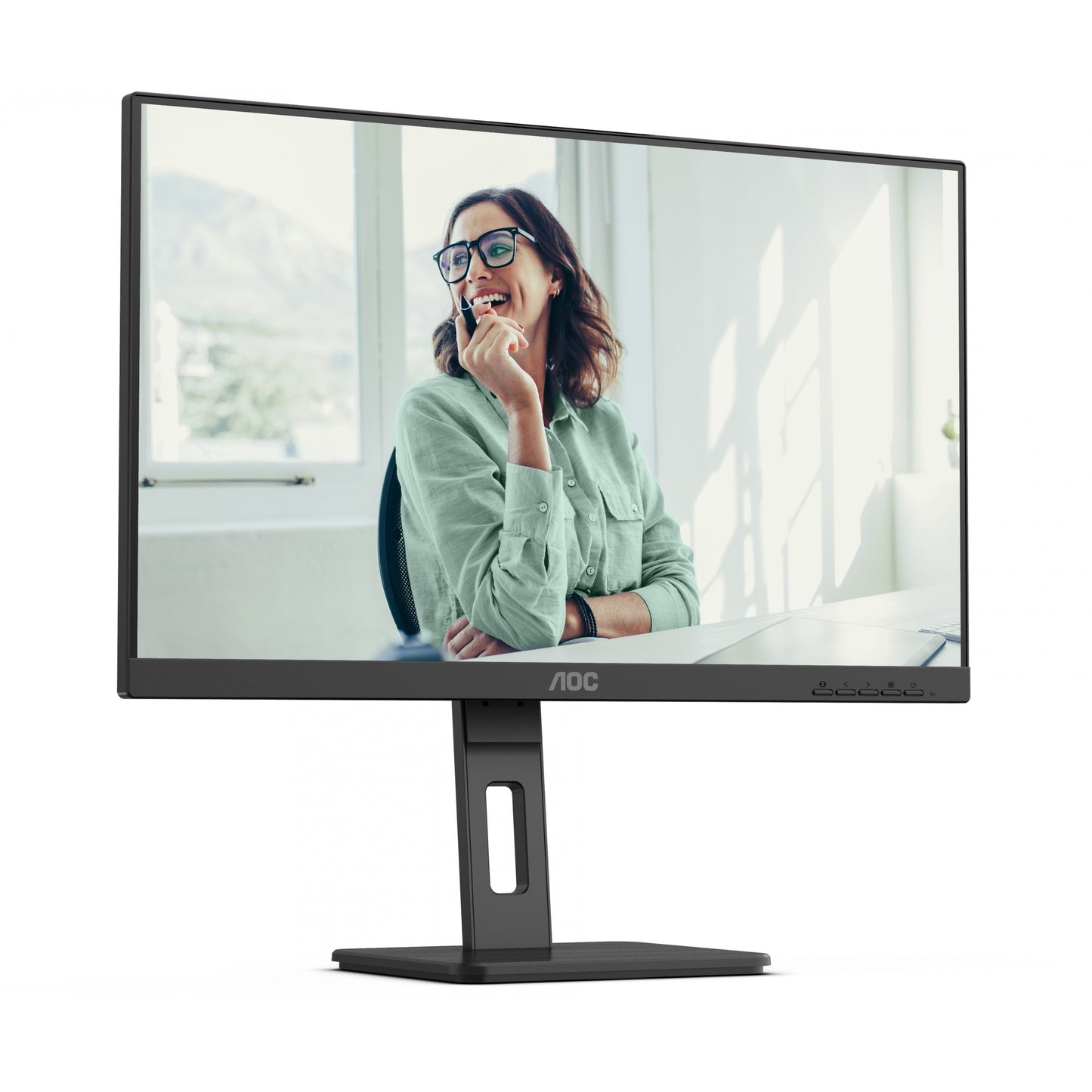 61cm/24" (1920x1080) AOC Pro-line 24P3CV 16:9 FHD IPS 4ms 75Hz HDMI DP USB-C Speaker Pivot Black
