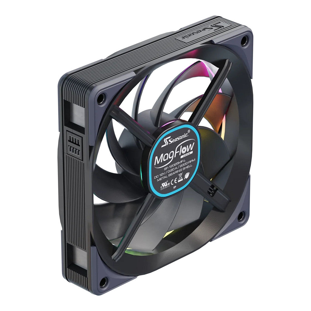 120mm Seasonic MagFlow 1225PWM ARGB 3-Fan Kit