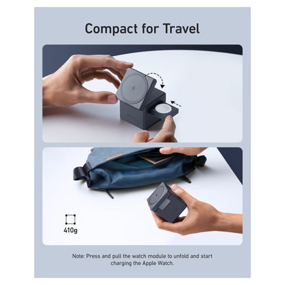 Anker 3-in-1 Charge Cube MagSafe All-in-One-Ladelösung Apple 15W grey