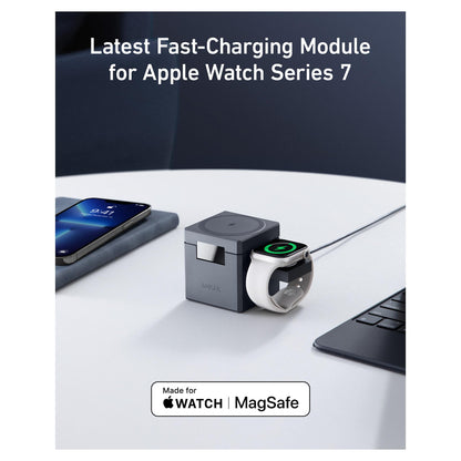 Anker 3-in-1 Charge Cube MagSafe All-in-One-Ladelösung Apple 15W grey