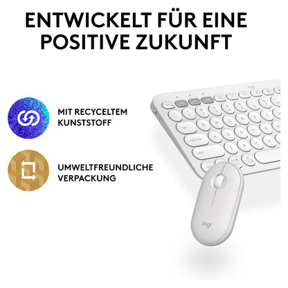 Logitech Pebble M350s Wireless Tonal White