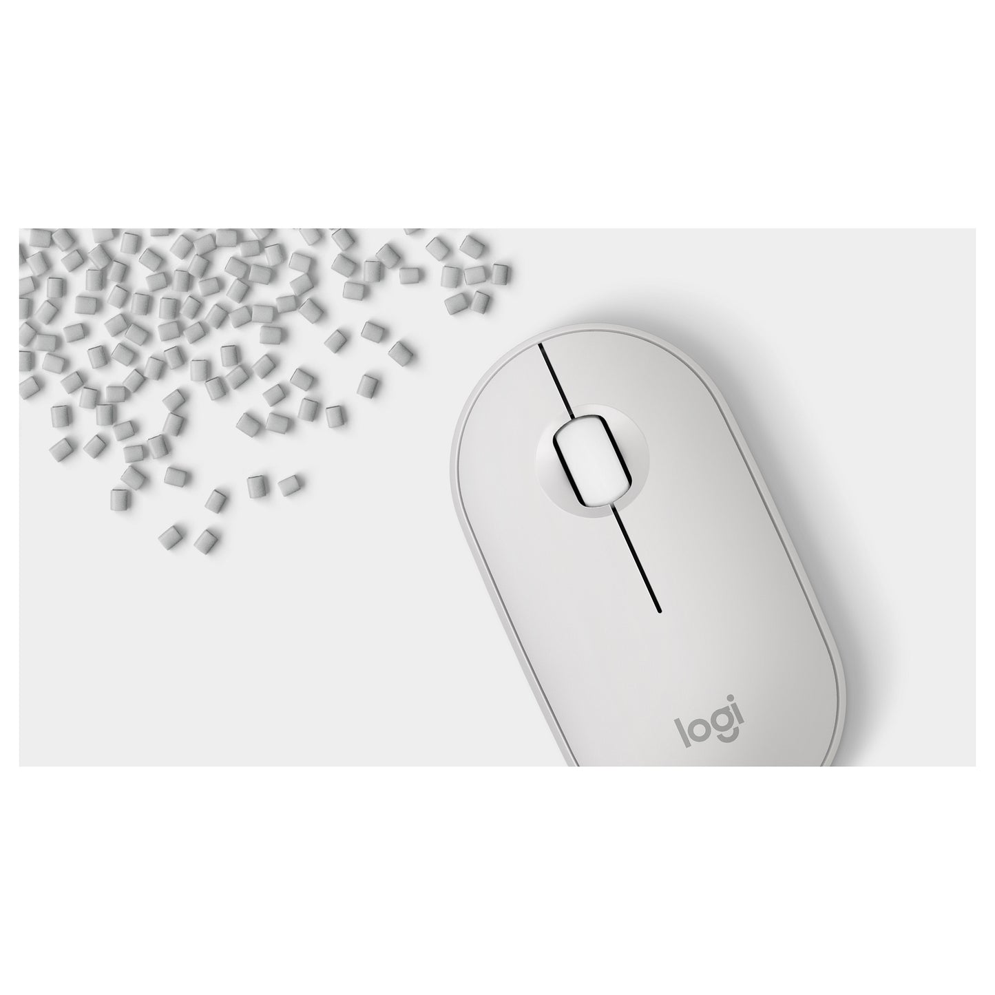 Logitech Pebble M350s Wireless Tonal White