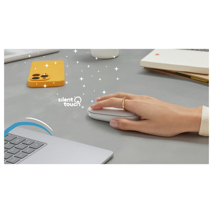Logitech Pebble M350s Wireless Tonal White
