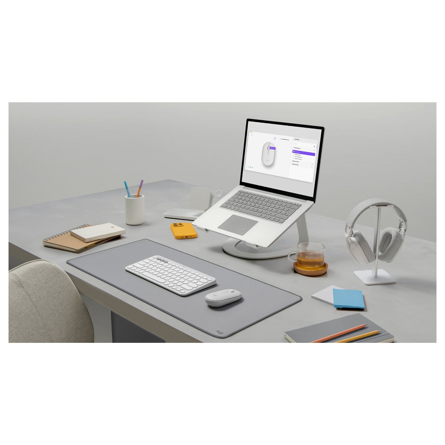 Logitech Pebble M350s Wireless Tonal White