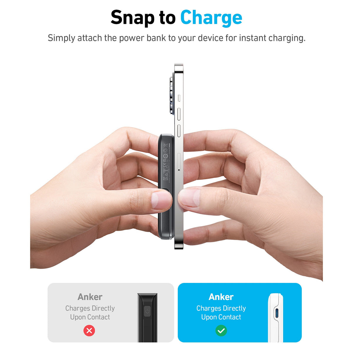 Anker 322 MagGo Wireless magnetic PowerBank 5.000mAh black