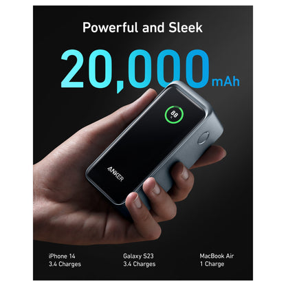 Anke Prime PowerBank 20.000mAh (200W) schwarz 2x USB-C 1x USB-A inkl. Display black