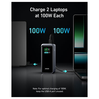 Anke Prime PowerBank 20.000mAh (200W) schwarz 2x USB-C 1x USB-A inkl. Display black