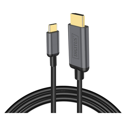 Digitus USB-C > HDMI (ST-ST) 1,8m Adapterkabel 4K UHD 30Hz Black
