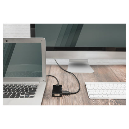 DIGITUS DisplayPortkonverterkabel DP->HDMI+DVI+VGA 0.2m