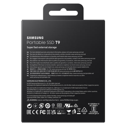 1TB Samsung Portable T9 USB 3.2 Gen2 Black retail