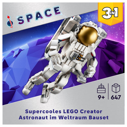 LEGO Creator 3-in-1 Astronaut im Weltraum 31152