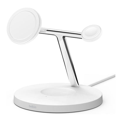 Belkin MagSafe 3-in-1-Ladegerät iPhone 12/13 Serie, weiß