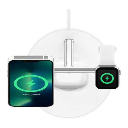 Belkin MagSafe 3-in-1-Ladegerät iPhone 12/13 Serie, weiß