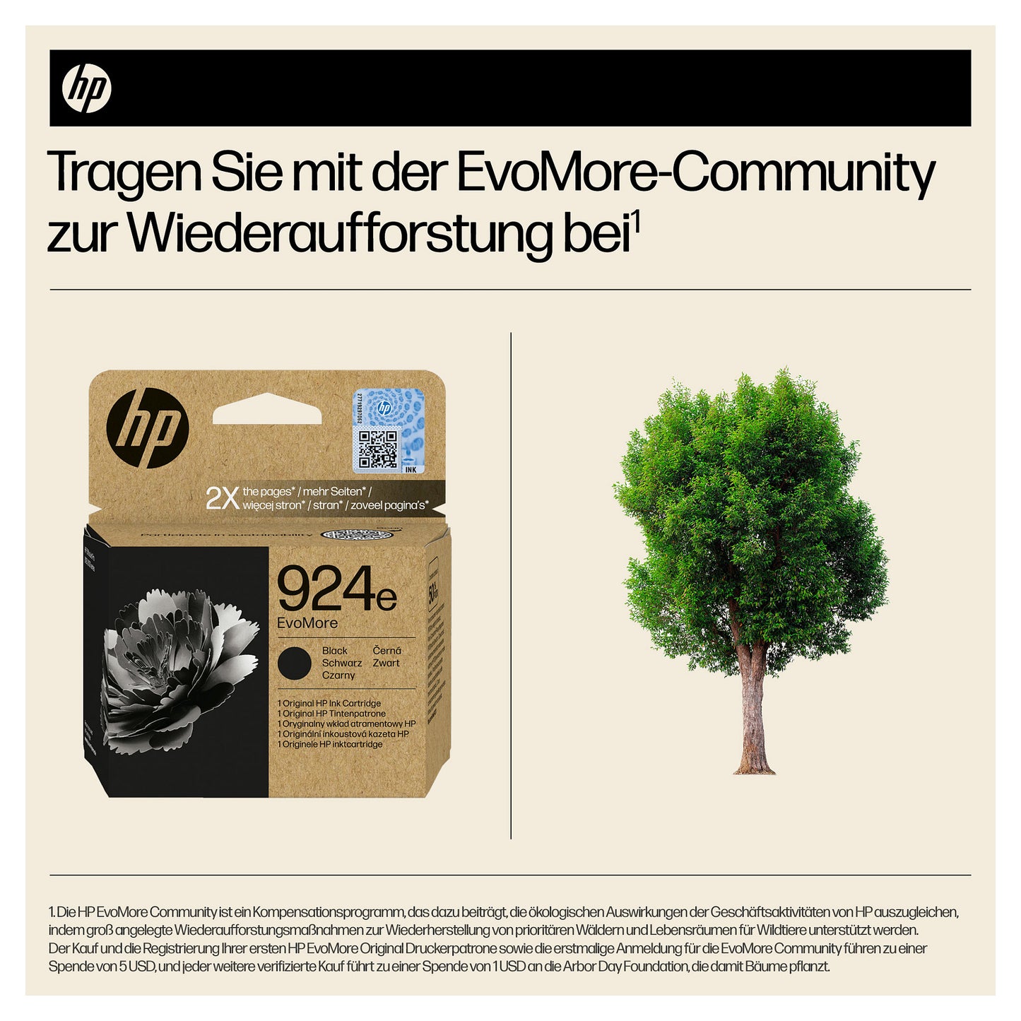 HP 924e EvoMore Black Original Ink Cartridge