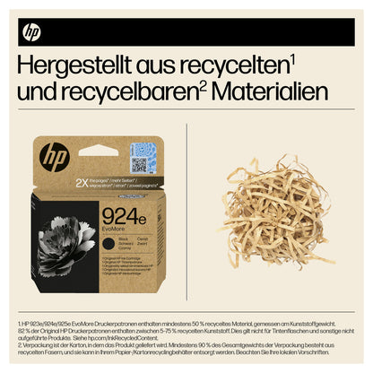 HP 924e EvoMore Black Original Ink Cartridge