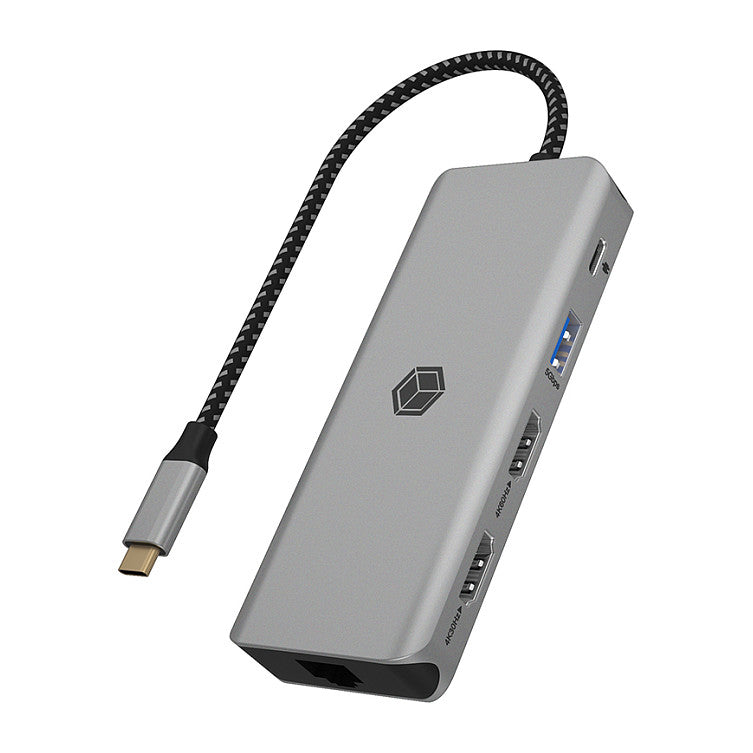 ICY BOX IB-DK4012-CPD USB-C 9-in-1 PD 100W DockingStation