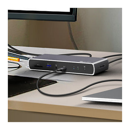 ICY BOX IB-DK4012-CPD USB-C 9-in-1 PD 100W DockingStation