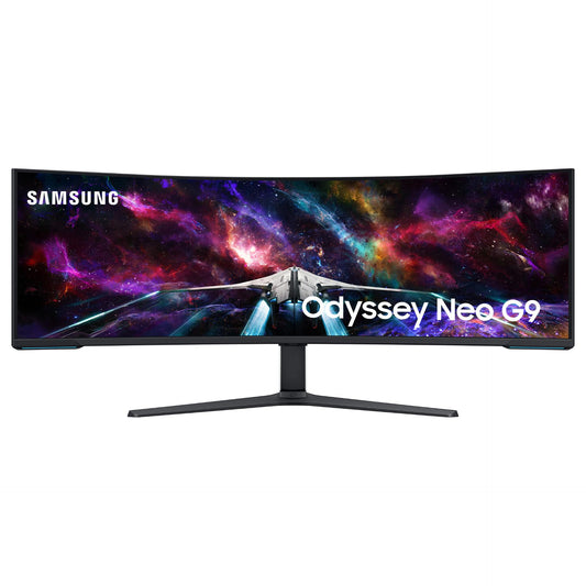 144cm/57" (7680x2160) Samsung Odyssey Neo G9 S57CG952NU 32:9 Dual UHD HDR1000 Curved 1ms 240Hz HDMI DP USB Black/White