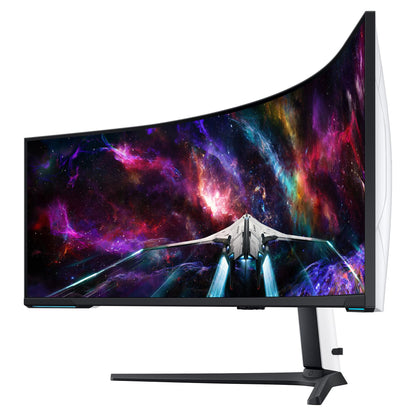 144cm/57" (7680x2160) Samsung Odyssey Neo G9 S57CG952NU 32:9 Dual UHD HDR1000 Curved 1ms 240Hz HDMI DP USB Black/White
