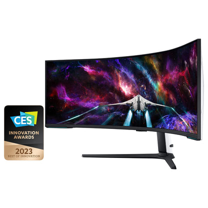 144cm/57" (7680x2160) Samsung Odyssey Neo G9 S57CG952NU 32:9 Dual UHD HDR1000 Curved 1ms 240Hz HDMI DP USB Black/White