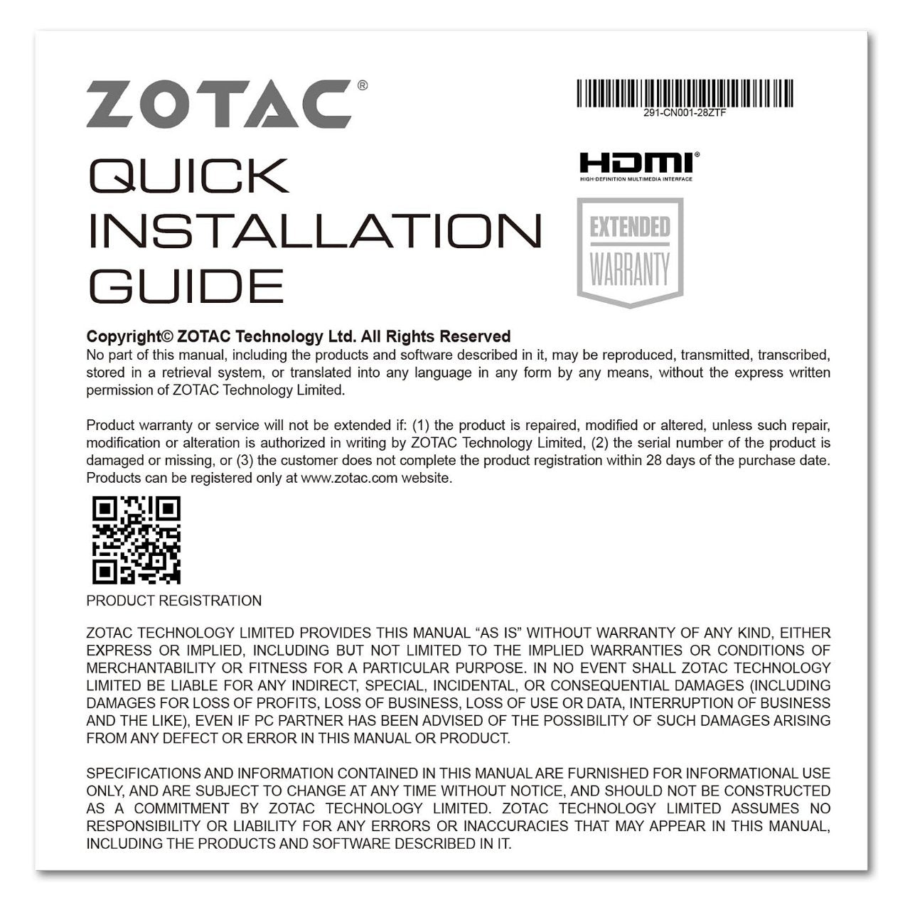 RTX 3050 6GB ZOTAC Gaming Solo GDDR6 1Fan