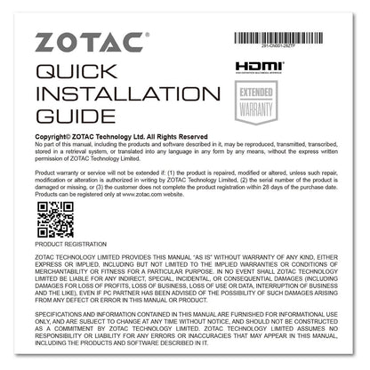 RTX 3050 6GB ZOTAC Gaming Solo GDDR6 1Fan