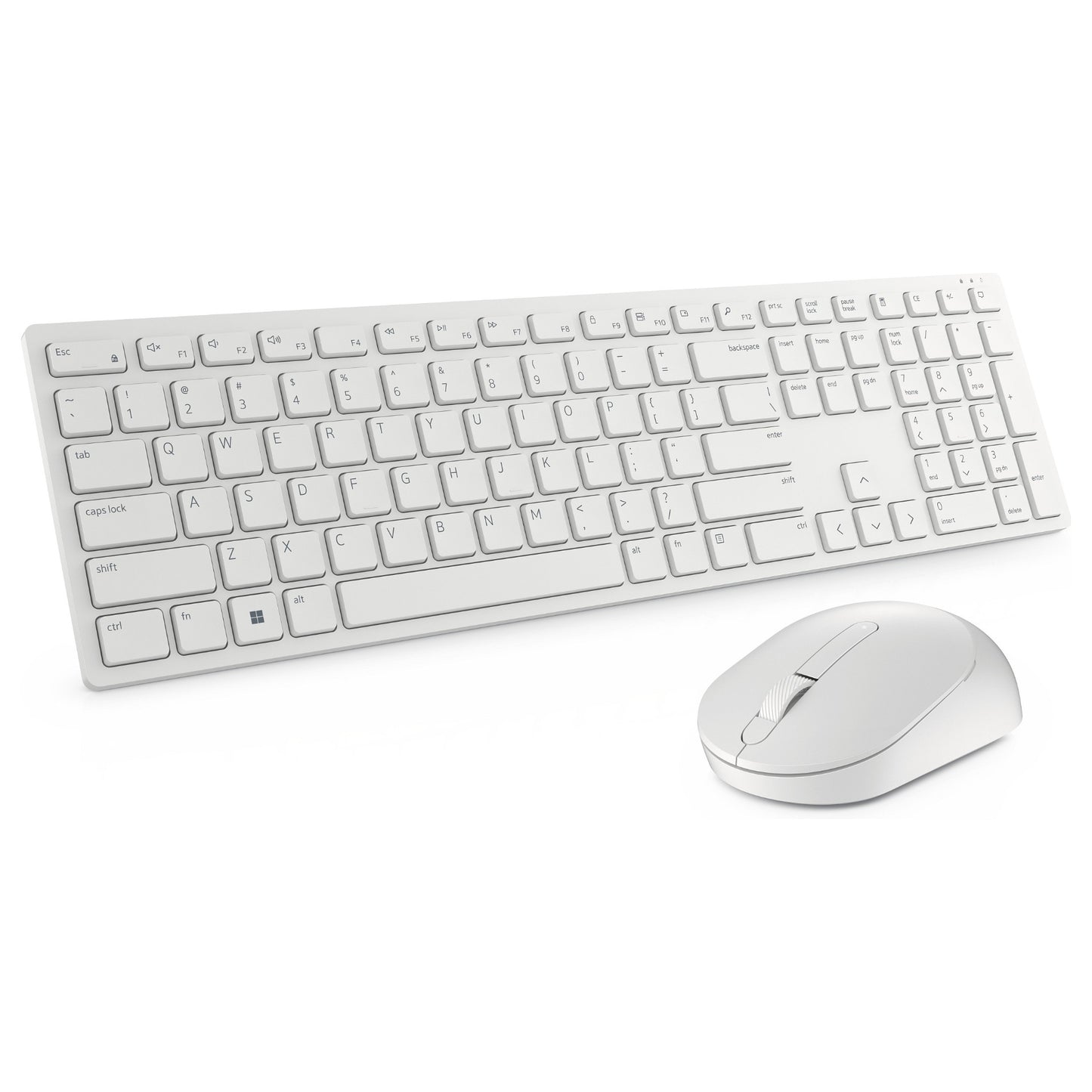 Dell Pro KM5221W - Tastatur-und-Maus-Set - kabellos white QWERTZ DE