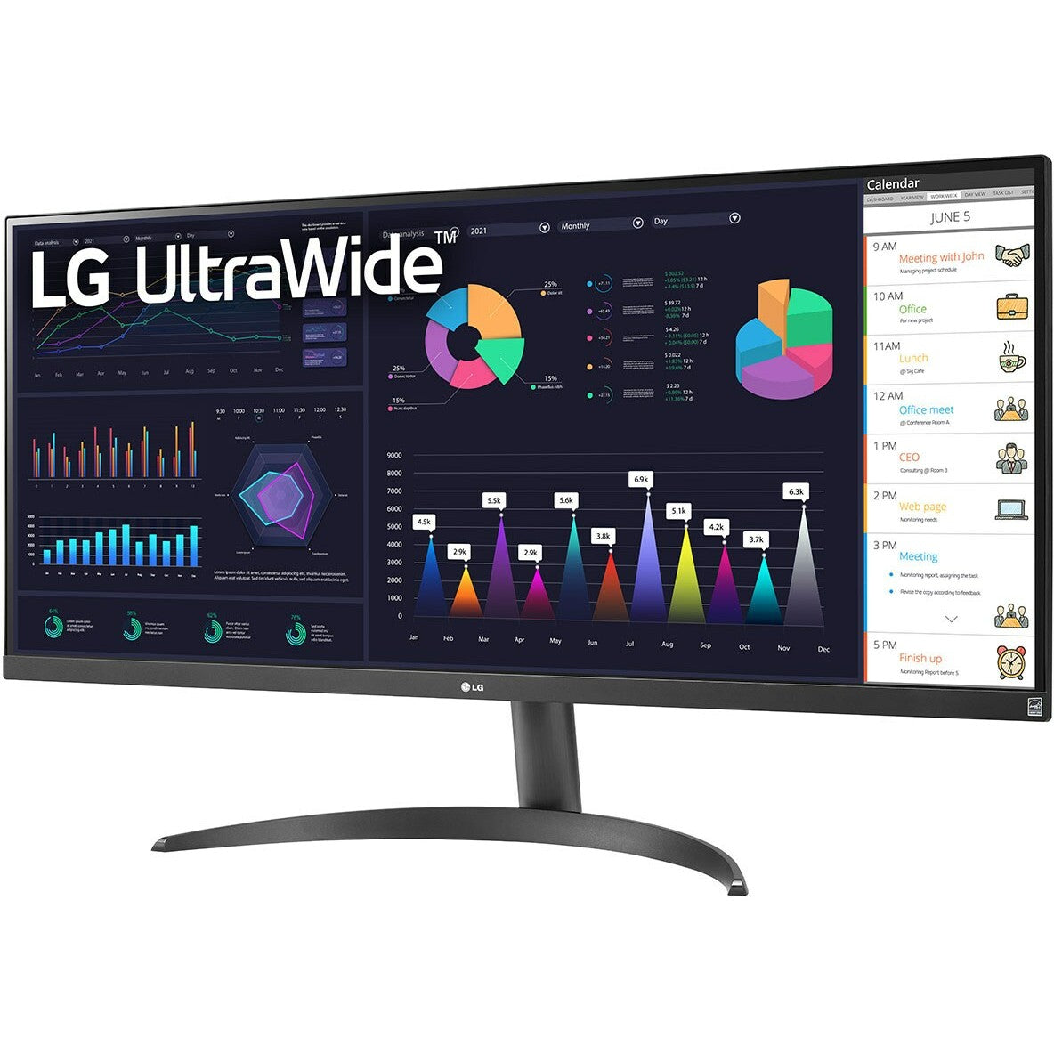 86,6cm/34" (2560x1080) LG UltraWide 34WQ500-B 21:9 IPS 5ms 100Hz HDMI DP Black