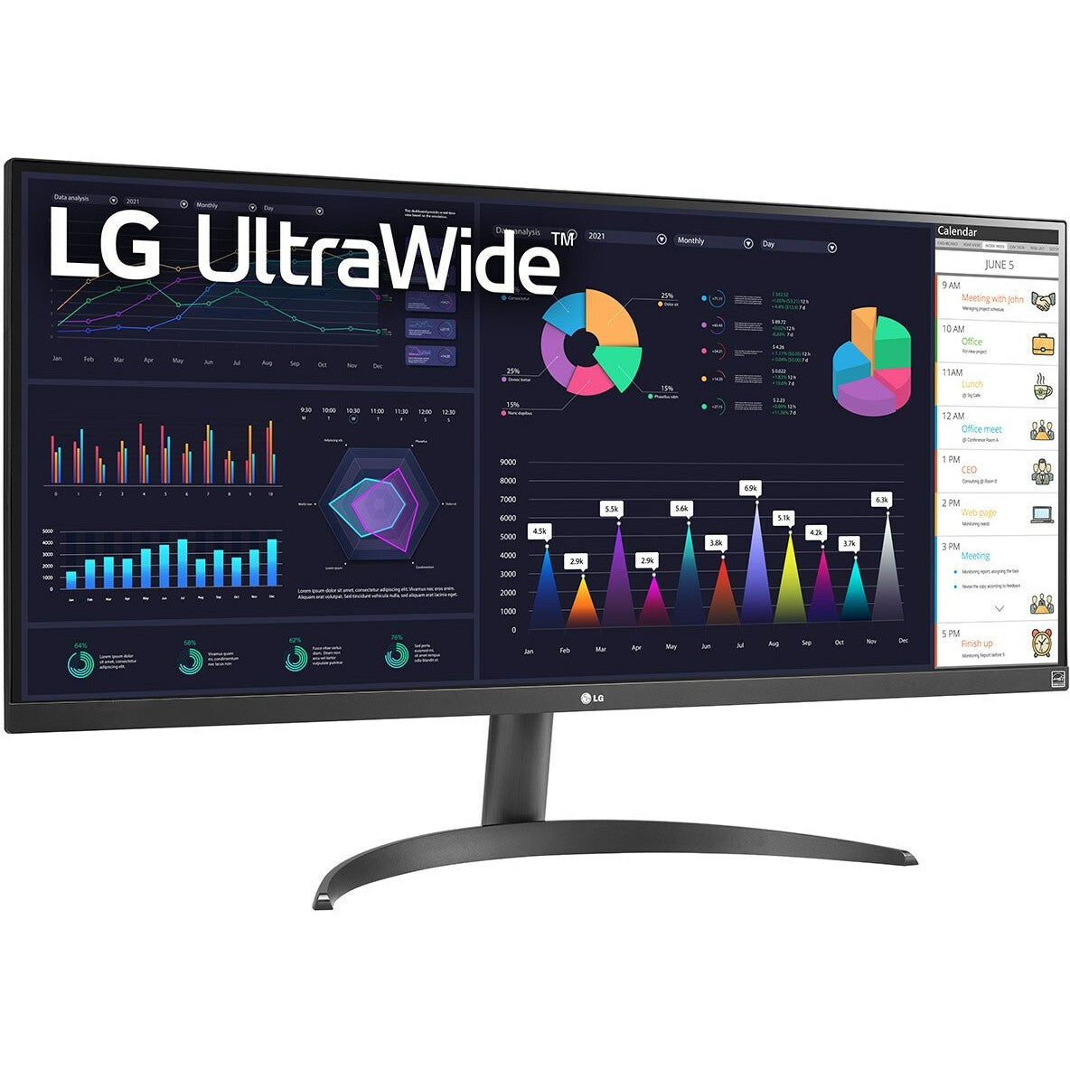 86,6cm/34" (2560x1080) LG UltraWide 34WQ500-B 21:9 IPS 5ms 100Hz HDMI DP Black