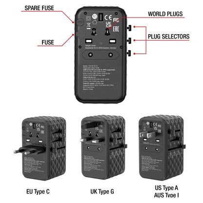 Verbatim UTA-06 100W Universal Reise Ladeadapter GaN III