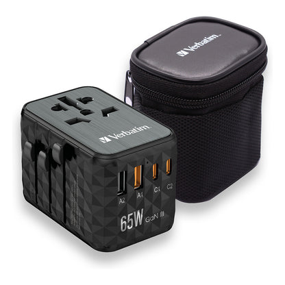 Verbatim UTA-05 65W Universal Reise Ladeadapter GaN III