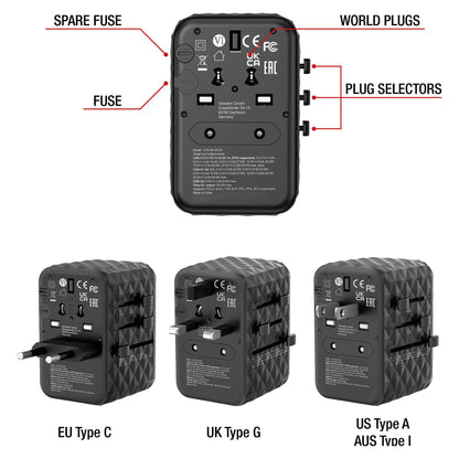 Verbatim UTA-05 65W Universal Reise Ladeadapter GaN III