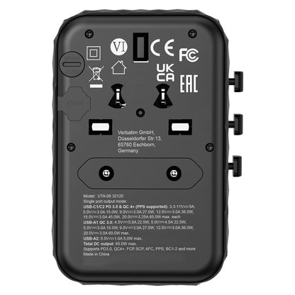 Verbatim UTA-05 65W Universal Reise Ladeadapter GaN III