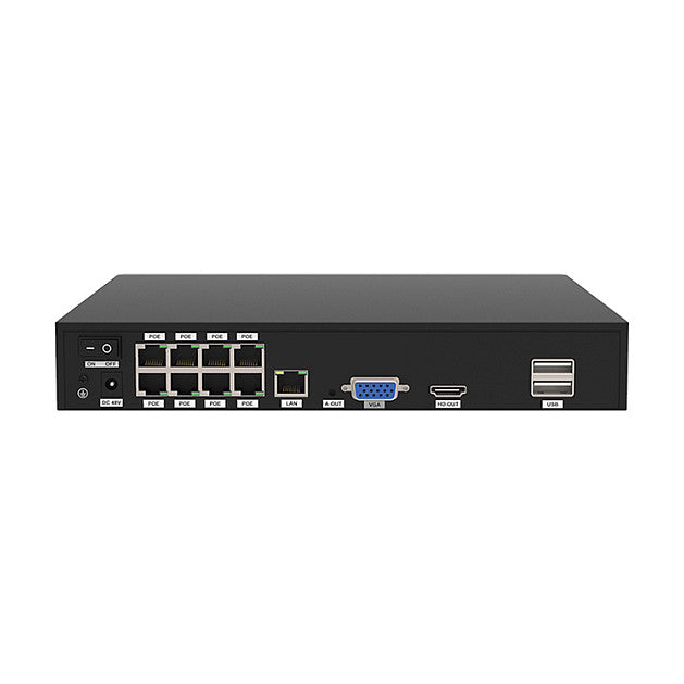 FOSCAM FNA108E-T4-2T Überwachungskameraset 4 Kameras mit Recorder Schwarz