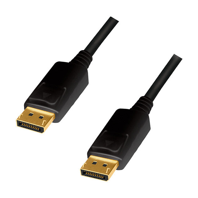 LogiLink DisplayPort 1.2 (ST-ST) 2m Anschlusskabel 4K 60Hz Schwarz