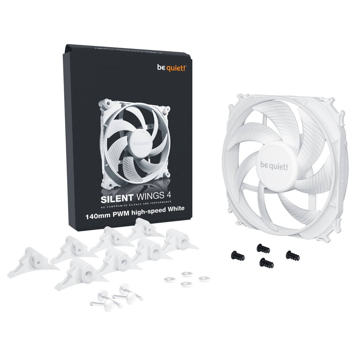 140mm be quiet! SILENT WINGS 4 White PWM high-speed