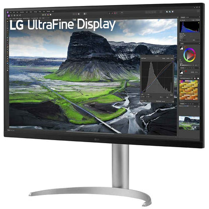 80cm/32" (3840x2160) LG UltraFine 32UQ850V-W 16:9 4K IPS 5ms 60Hz HDR400 HDMI DP USB-C Speaker Pivot Silver