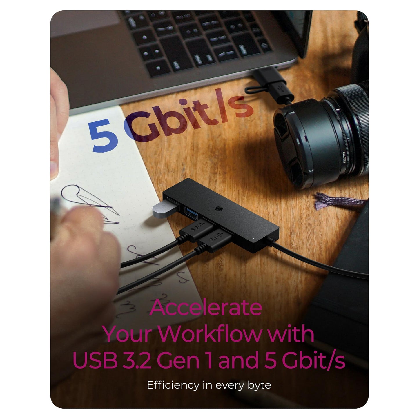 ICY BOX IB-HUB1424-C3 USB-C/USB 3.2 HUB 4xUSB 3.2