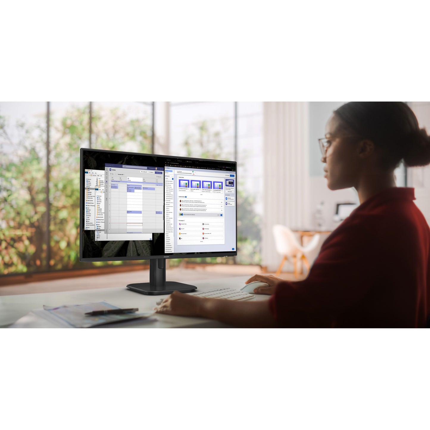 61cm/24" (1920x1080) Philips 24E1N1100A 16:9 FHD IPS 1ms 100Hz VGA HDMI Speaker Black