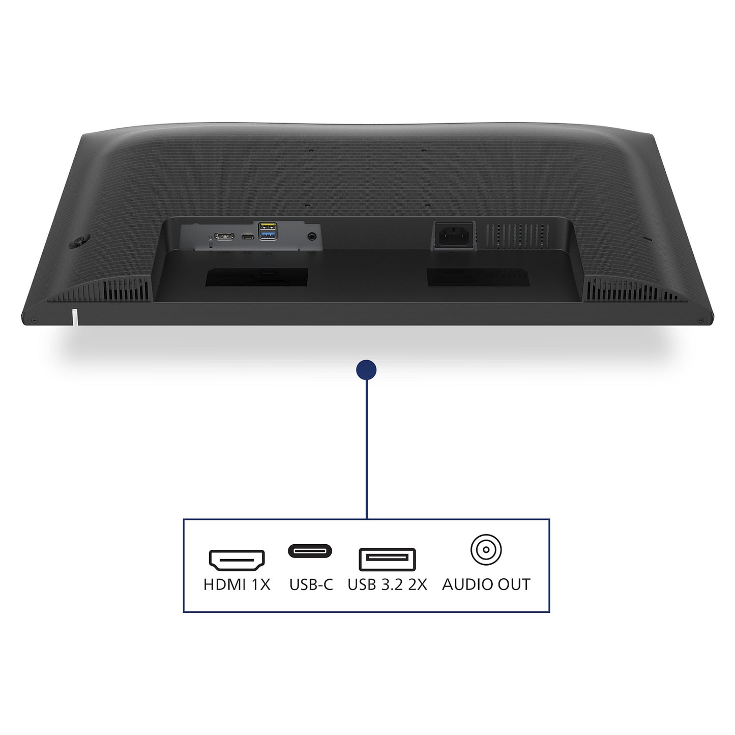 60,5cm/24" (1920x1080) Philips 24E1N1300AE 16:9 FHD IPS 1ms 100Hz HDMI USB-C Speaker Black